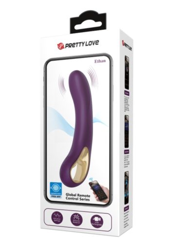 Akkus szilikon vibri-lila. Alston-Nem APP vezérelt