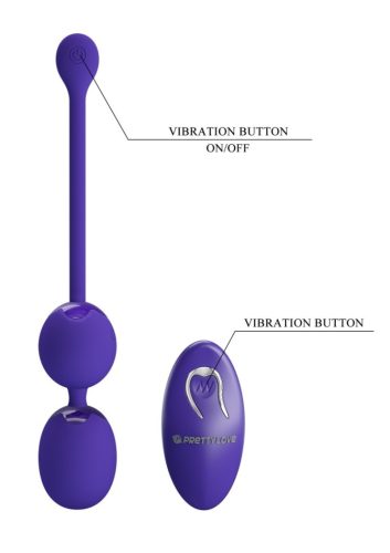 Willie-Youth - Vibrating Kegel Balls ,remote,akkus. Lila