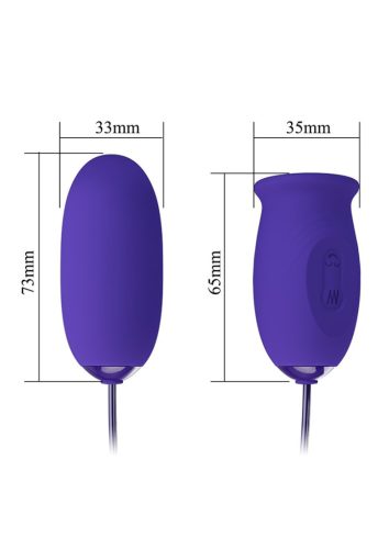 Daisy Youth 2in1 Clit Licker and Vibrating Egg, akkus.