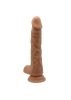 Bodach le-fel,forgó vibrátoros dildo,akkus. Barna