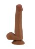 Tallen Brown bőrhatású dildó -22cm