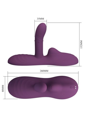 Pretty Luka raülhető vibrátor,bólintós,le-fel,melegít,akkus