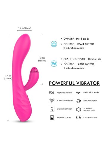 HD Muses - akkus, vízállló melegítős vibrátor.