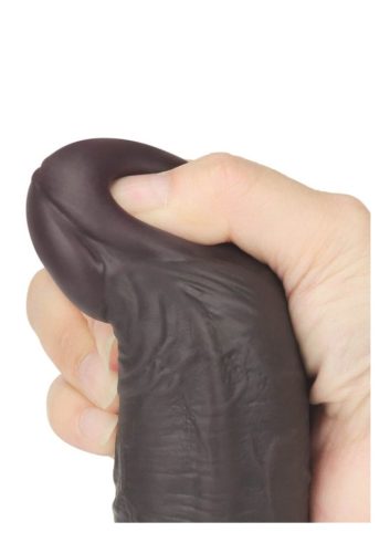 Dual Layered Silicone Rotator Brown,akkus,távirányítós-25cm.
