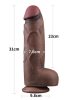 Dual Layered Silicone Cock XXL -31cm.