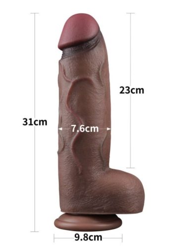 Dual Layered Silicone Cock XXL -31cm.