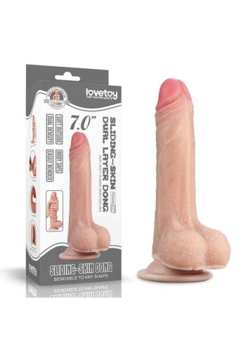 Sliding-Skin dupla rétegű dong-18cm.
