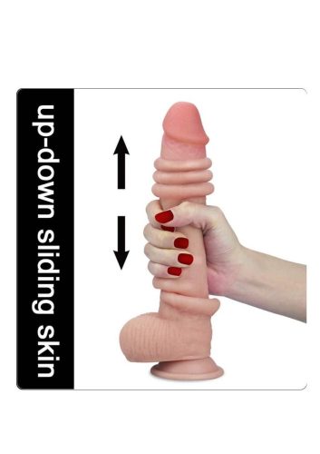 Sliding-Skin dupla rétegű dong-23cm.