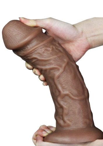 Chubby Vibrating Dildo Brown-25cm.