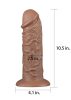 Chubby Vibrating Dildo Brown-25cm.