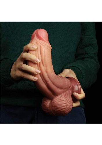Vastag Nature Cock,dupla rétegű -23cm. Test színű