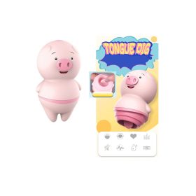 Pig-nyelv vibrátor,10func. Akkus,USB töltő zsinórral