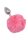 Fém anál plug puha pom-pommal-kis méret. Pink
