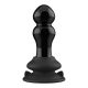 Rimly - Vibrating Glass Butt Plug with Suction Cup,akkus