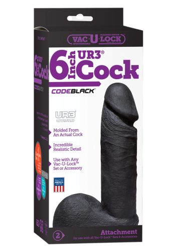 VAC-U-LOCK Ur3 Cock,fekete -18cm.