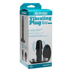 VAC-U-LOCK Vibrating Plug with Remote.