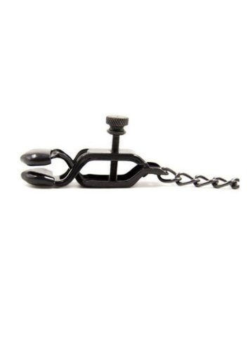 Hard nipple clamps.