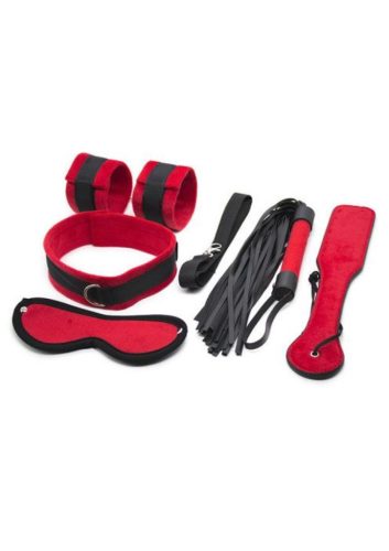 Piros bondage set,6db-os.