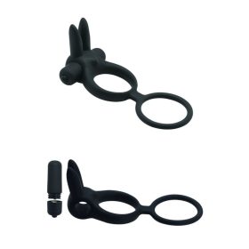 Szilikon vibro dupla péniszgyűrű.