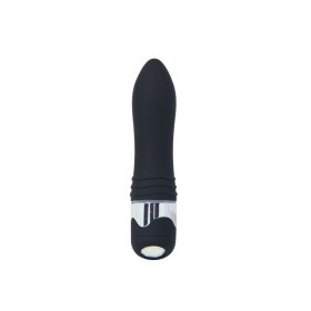 Bársonyos vibrátor kővel-16cm.