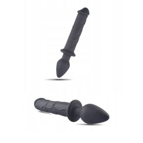 Dildo with anal plug ,szilikon -23cm.