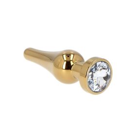 Gold anal plug kővel.