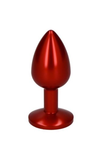 Piros Fém anál plug csillogó véggel-kicsi.