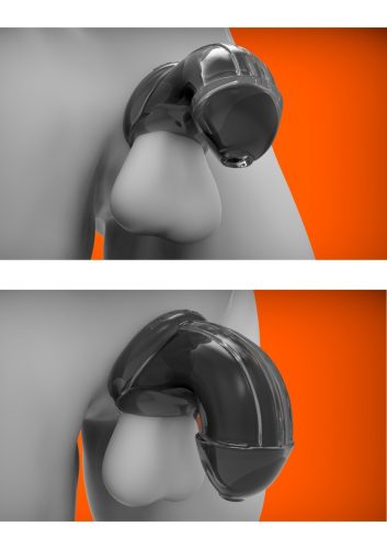 Cocklock Chastity Cage-átlátszó TPR.