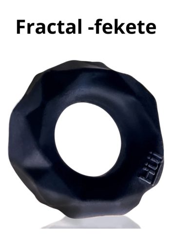 Fractal - Tactile Cockring - Clear Ice Fractal -fekete
