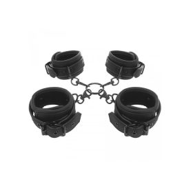 FETISH Hogtie and cuffs-vegan bőr.