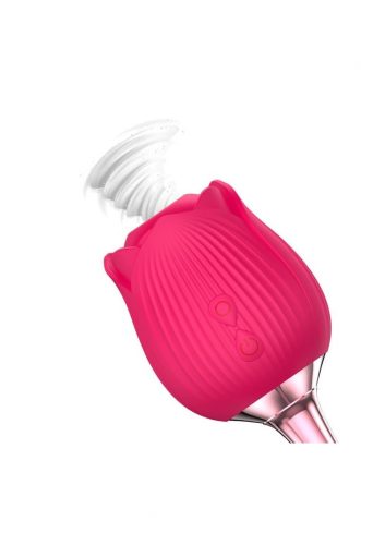 NELLA Rose - akkus, nyelves 2in1 csiklóvibrátor.