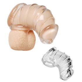 Soft body chastity cage.