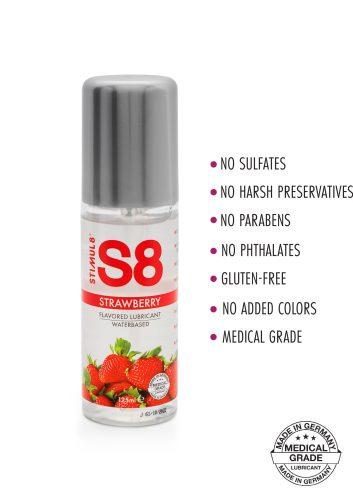 S8 Lube vizes síkosító-Epres . 50ml