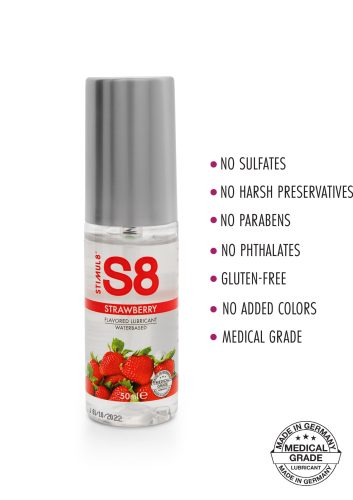 S8 Lube vizes síkosító-Epres . 50ml