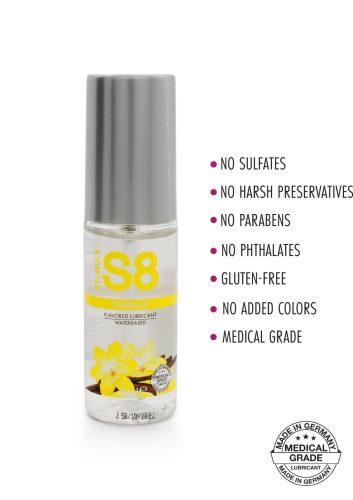 S8 Lube vizes síkosító- Vanília. 50ml
