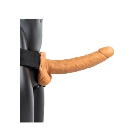 RealRock Vibrating Hollow Strap-On with Balls -23cm