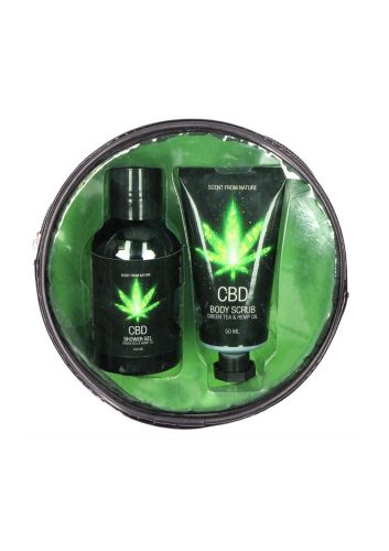 Tusoló és peeling gél kenderolajjal és zöld teával, 150 ml