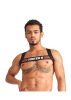 Urban Club harness X-back Striped Red.