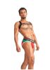 Urban Club harness X-back Striped Red.
