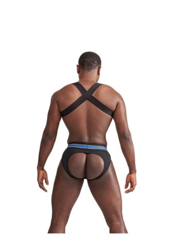 Urban Club harness X-back Striped-kék.