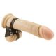 Penis strap.
