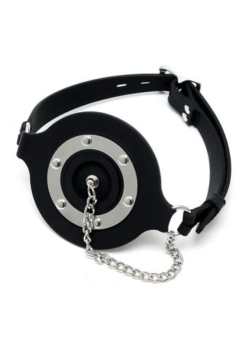 Mouthgag with opening and stopper