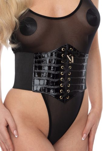 Croco Front Waist Cincher Méret:M/L