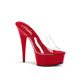 Pleaser piros platform papucs. méret:40-es