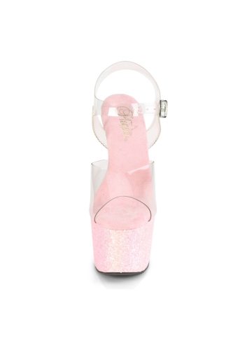Pleaser Adore glitteres pink platform szandál. 37-es