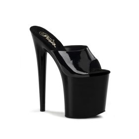 Pleaser Flamingo fekete papucs. 39-es