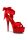 Pleaser piros masnis platform szandál. 39-es