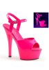 Pleaser KISS Neon Pink szandál. 36-os
