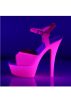 Pleaser KISS Neon Pink szandál. 36-os