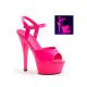 Pleaser KISS Neon Pink szandál. 40-es